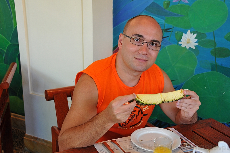 461_wyspa_bali.jpg - Moje ulubione danie - ananasik prosto z krzaczka ;-)